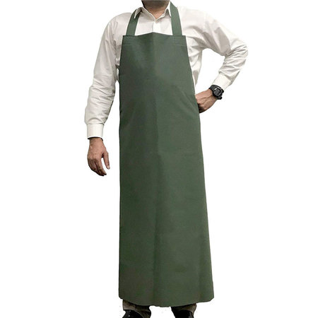 Kleen Chef PVC General Use Polyester Apron, Green, Large BLKC-ES-PVC-AP1GR